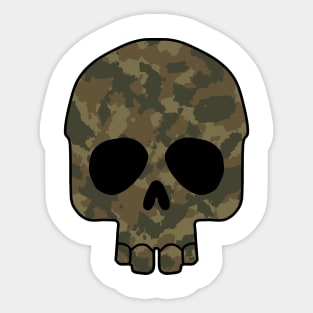 Dark camouflage skull Sticker